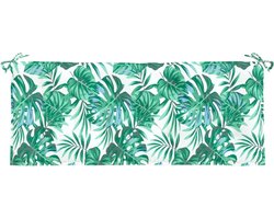 vidaXL - Tuinbankkussen - 120x50x7 - cm - oxford - stof - bladpatroon
