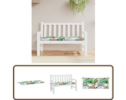 vidaXL Tuinbankkussen - 120x50x7 cm - Waterafstotend Tuinbankkussen - Buitenkussen - Balkondecoratie - Tuindecoratie - Lounge Set