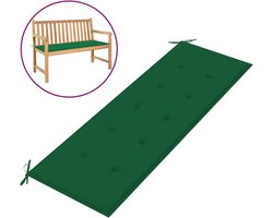 vidaXL - Tuinbankkussen - 150x50x3 - cm - oxford - stof - groen