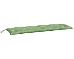 vidaXL - Tuinbankkussen - 150x50x7 - cm - oxford - stof - bladpatroon