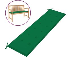 vidaXL - Tuinbankkussen - 180x50x3 - cm - oxford - stof - groen