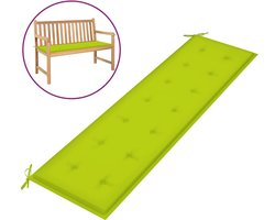 vidaXL - Tuinbankkussen - 180x50x3 - cm - oxford - stof - heldergroen