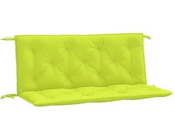 vidaXL - Tuinbankkussens - 2 - st - 120x50x7 - cm - oxford - stof - heldergroen