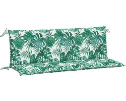 vidaXL - Tuinbankkussens - 2 - st - 150x50x7 - cm - oxford - stof - bladpatroon