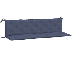 vidaXL - Tuinbankkussens - 2 - st - 180x50x7 - cm - oxford - stof - marineblauw