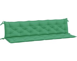 vidaXL - Tuinbankkussens - 2 - st - 200x50x7 - cm - oxford - stof - groen