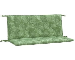 vidaXL - Tuinbankkussens - 2 - st - bladpatroon - 120x50x7 - cm - stof