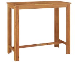 vidaXL - Tuinbartafel - 120x60x105 - cm - massief - acaciahout