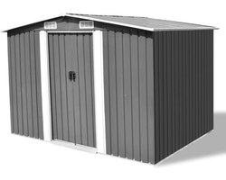 vidaXL - Tuinberging - 257x205x178 - cm - metaal - grijs