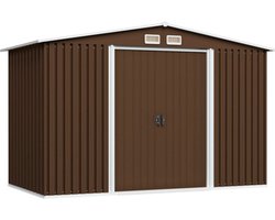 vidaXL - Tuinberging - 257x205x178 - cm - staal - bruin