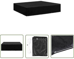vidaXL Tuinbescherming - Tuinmeubelhoes - Tuinmeubelhoes met 12 oogjes 250x250x70 cm - Buitendecoratie - Outdoordecoratie - Patioset