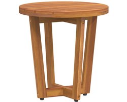 vidaXL - Tuinbijzettafel - rond - Ø40x40 - cm - massief - acaciahout