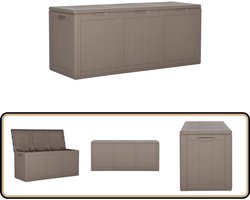 vidaXL Tuinbox 270L - Weerbestendig & Stijlvol Tuinopbergbox - Opbergbox - Buitenschrank - Tuinkast - Veranda Kast