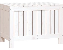 vidaXL - Tuinbox - 76x42,5x54 - cm - massief - grenenhout - wit