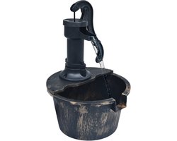 vidaXL - Tuinfontein - vat - met - pomp