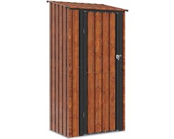 vidaXL - Tuinhuisjes - Bruin - 103 - x - 74 - x - 200 - cm - Metaal
