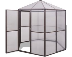 vidaXL - Tuinkas - 240x211x232 - aluminium
