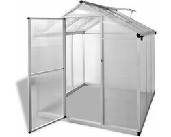 vidaXL - Tuinkas - 3,46 - m² - versterkt - aluminium