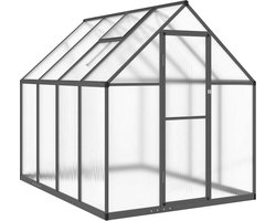 vidaXL Tuinkas - Aluminium - Inclusief Basisframe - UV-bestendig Tuinkas - Greenhouse - Tuinbouw - Plantenkwekerij - Aluminium Frame