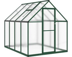 vidaXL - Tuinkas - met - basisframe - 224x169x195 - cm - aluminium - groen