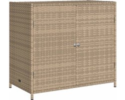 vidaXL - Tuinkast - 83x45x76 - cm - poly - rattan - beige