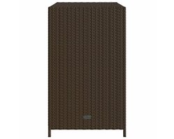 vidaXL - Tuinkast - 83x45x76 - cm - poly - rattan - bruin