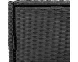 vidaXL - Tuinkast - 83x45x76 - cm - poly - rattan - zwart