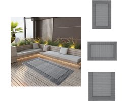 vidaXL Tuinkleed - Tuinkleden - Terraskleed - Terraskleden - Buitenkleed ARAKIL 160x230 cm PP grijs