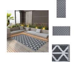vidaXL Tuinkleed - Tuinkleden - Terraskleed - Terraskleden - Buitenkleed ARAKIL 160x230 cm PP zwart