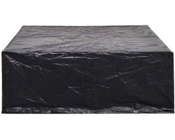vidaXL Tuinmeubelhoes - 250x210x90 cm - Zwart Buitenmeubelhoes - Tuinmeubelhoes - Waterdichte Hoes - Uv-bestendige Hoes - Zwarte Hoes