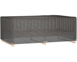 vidaXL Tuinmeubelhoes met 12 oogjes rechthoekig 213x132x75 cm - Tuinmeubelhoes - Tuinmeubelhoezen - Tuinmeubel Hoes - Terrasmeubelhoes