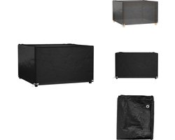 vidaXL Tuinmeubelhoes - Tuinmeubelhoezen - Tuinmeubel Hoes - Terrasmeubelhoes - Tuinmeubelhoes met 8 oogjes vierkant 132x132x80 cm