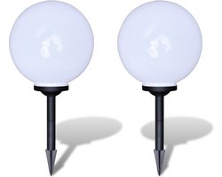 vidaXL Tuinpadlampen 2 st met grondpin LED 30 cm