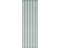 vidaXL - Tuinpalen - 1,5 - m - metaal - groen - 10 - st