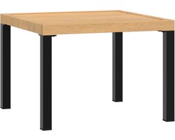 vidaXL Tuinsalontafel - 55x55x39,5 cm - Gepoedercoat Staal