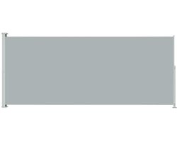 vidaXL Tuinscherm uittrekbaar 200x500 cm grijs - Windscherm - Windschermen - Zijscherm - Zijschermen