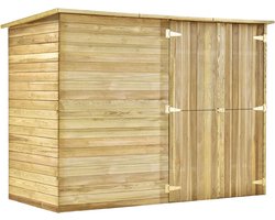 vidaXL - Tuinschuur - 232x110x170 - cm - geïmpregneerd - grenenhout