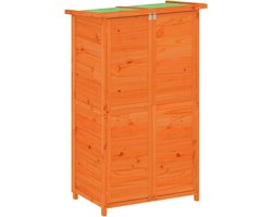 vidaXL - Tuinschuur - 83x57x140 - cm - massief - grenenhout - bruin