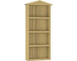 vidaXL - Tuinschuur - 87x33x222 - cm - geïmpregneerd - grenenhout