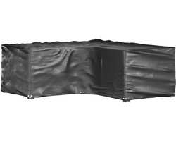 vidaXL Tuinset - Tuinmeubelhoes - Tuinmeubelhoezen met 12 oogjes L-vormig 185x185x70 cm - Buitendecoratie - Beschermende Hoes - Weerbestendig