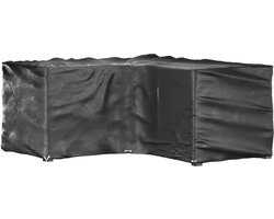 vidaXL Tuinset - Tuinmeubelhoes - Tuinmeubelhoezen met 12 oogjes L-vormig 185x185x90 cm - Buitenmeubilair - Beschermende Hoes - Weerbestendig