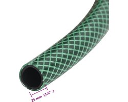 vidaXL Tuinslang groen 10m PVC versterkt Tuinslang - Pvc Slang - Tuinslang Groen - Sproei Slang - Buiten Slang - Hozelaars Slang - Irrigationssysteem - Tuinaccessoires