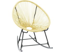 vidaXL - Tuinstoel - Acapulco - poly - rattan - beige