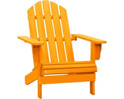 vidaXL - Tuinstoel - Adirondack - massief - vurenhout - oranje