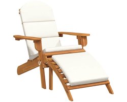 vidaXL - Tuinstoel - Adirondack - met - voetensteun - massief - acaciahout