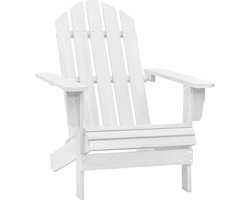 vidaXL - Tuinstoel - hout - wit