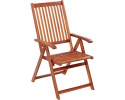 vidaXL Tuinstoelen - Inklapbaar - 3 stuks - Acaciahout Vintage Tuinset - Tuinstoelen - Acacia Hout - Verstelbare Stoel - Inklapbare Stoel