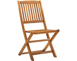vidaXL Tuinstoelen - Inklapbaar - 4 stuks - Acaciahout Tuinstoel - Acacia Hout - Klapstoel - Buitensteun - Eetkamerstoel