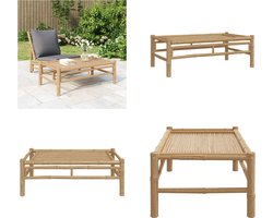 vidaXL Tuintafel 100x55x33 cm bamboe - Tuintafel - Tuintafels - Tuin Tafel - Bijzettafel