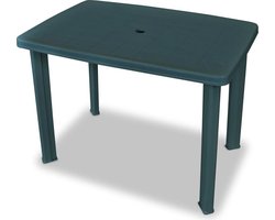 vidaXL - Tuintafel - 101x68x72 - cm - kunststof - groen